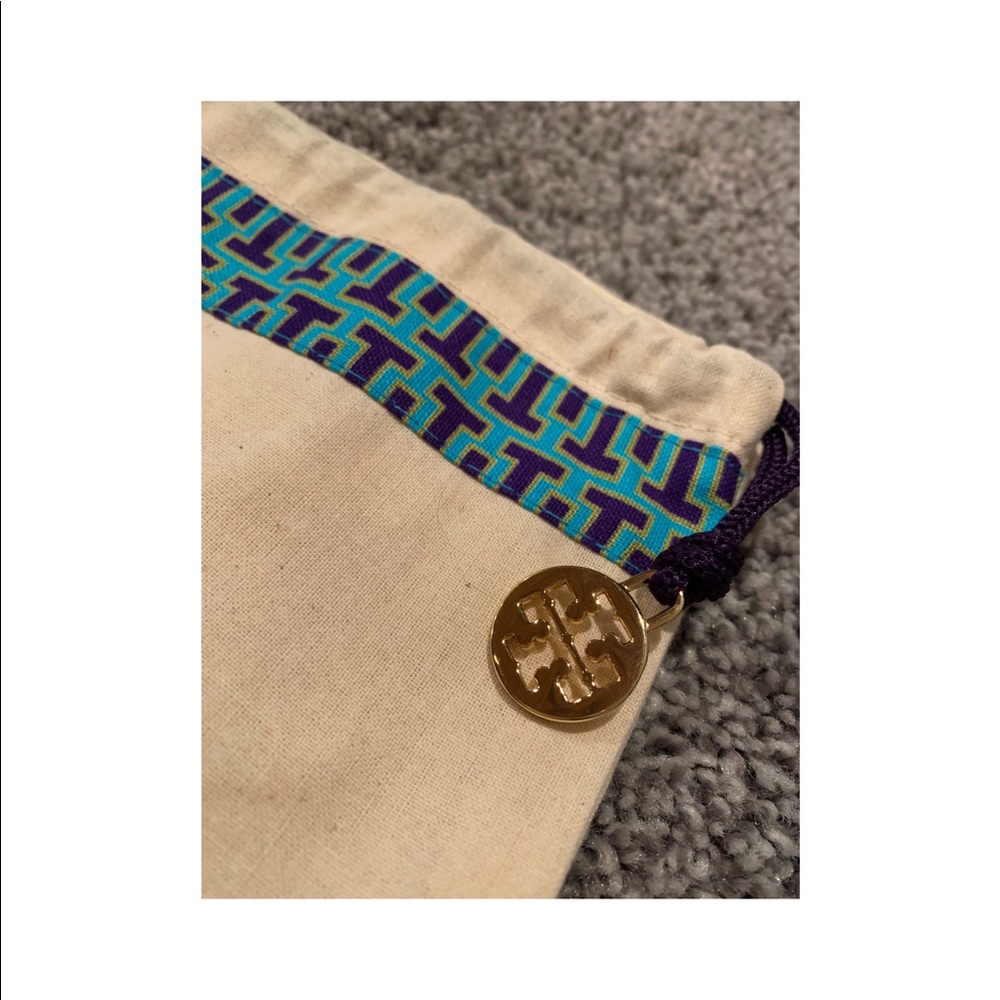 Authentic Tory Burch Drawstring Canvas Bag! - image 1